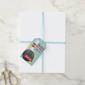 Retro Bowling Party Tenpin Cadeaulabel (Met Touw)