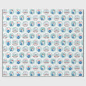 Retro Bowling Pattern Bowling Ball Pins Cadeaupapier (Vlak)