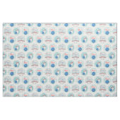 Retro Bowling Pattern Bowling Ball Pins Stof (Fat Quarter)