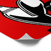 Retro Bowling Pins Poster (Hoek)