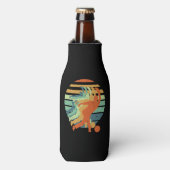 Retro Bowling Player, Bowler, Bowling Sports Lover Flesjeskoeler (Fles Voorkant)