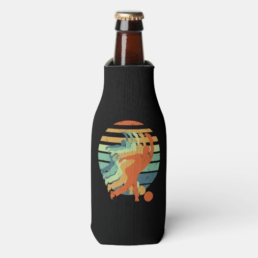 Retro Bowling Player, Bowler, Bowling Sports Lover Flesjeskoeler (Fles Voorkant)