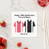 Retro Bowling Shirten Servetten (Insitu)