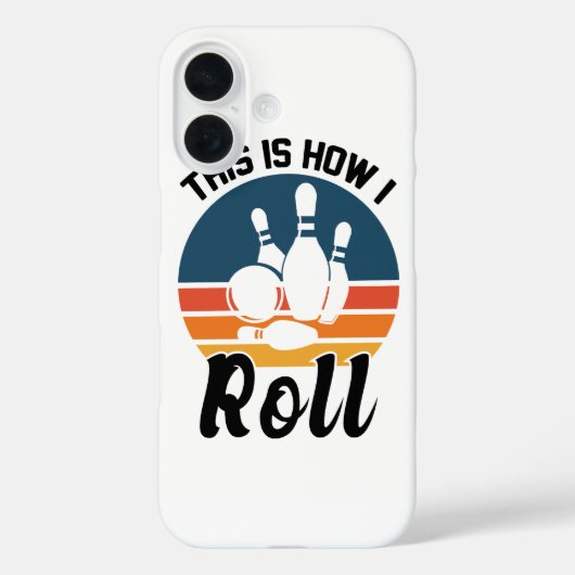Retro Bowling Sportteam Citaat Case-Mate iPhone Case (Achterkant)