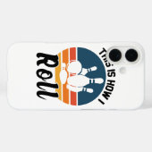 Retro Bowling Sportteam Citaat Case-Mate iPhone Case (Achterkant (horizontaal))