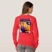 Retro Bowling Style Shirt Rosie The Riveter Heart (Achterkant volledig)