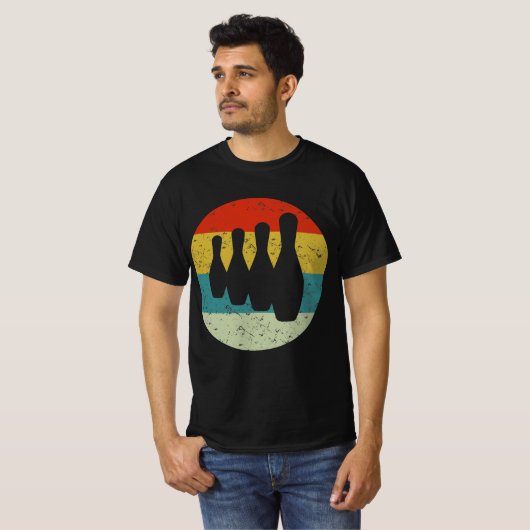 retro  bowling t-shirt (Voorkant volledig)