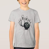 Retro Bowling T-shirt –  Strike (Voorkant)