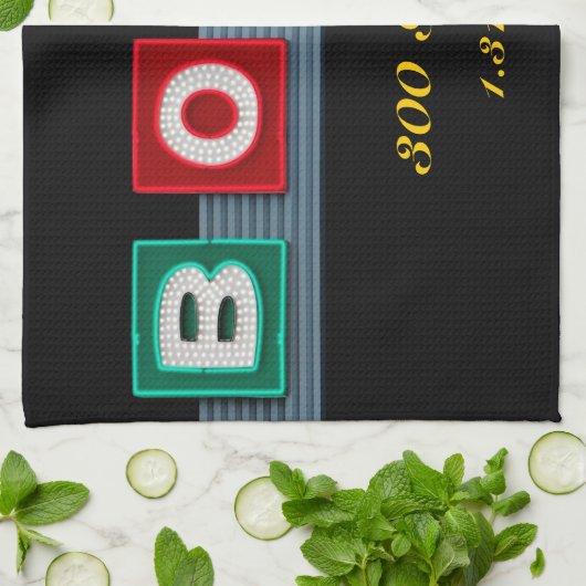 Retro Bowling Theedoek (Gevouwen)