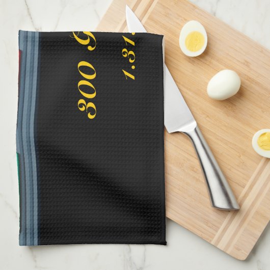 Retro Bowling Theedoek (Quarter Fold)