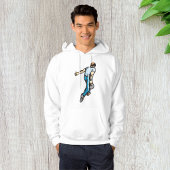 Retro bowlingspeler gooien bal hoodie