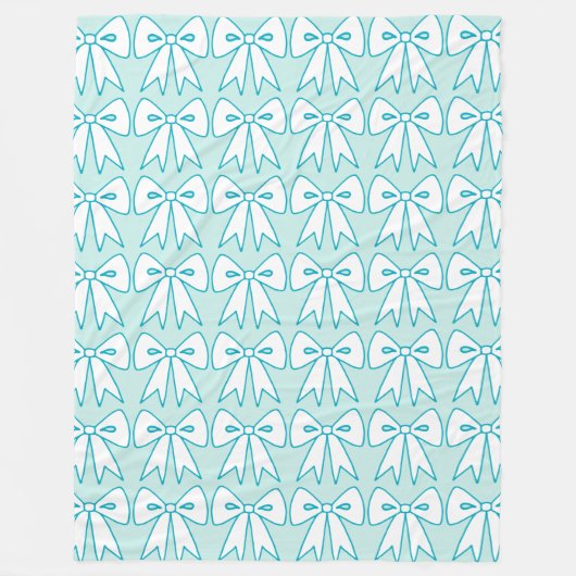 Retro Bows Blanket Cadeft Fleece Deken (Voorkant)