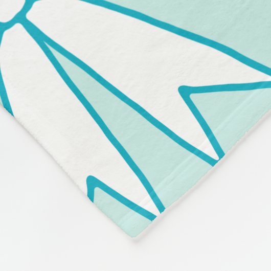 Retro Bows Blanket Cadeft Fleece Deken (Hoek)