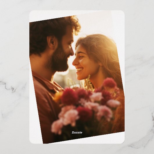 Retro Bows Doodle Zwart Goud Overlay Foto Huwelijk Folie Uitnodiging (Achterkant)