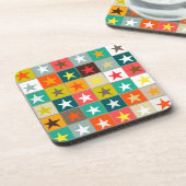 retro boxed sterren drankjes onderzetter (Linkerzijde)