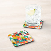 retro boxed sterren drankjes onderzetter (Rechterzijde)