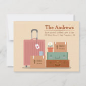 Retro Boxen en Suitcases Nieuwe berichten aan het Aankondiging (Voorkant)