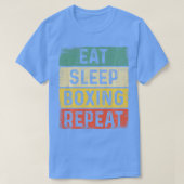 Retro boxer Funny Eat Sleep Boxer T-shirt (Design voorkant)