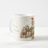 Retro Boy Kerstcadeaus Holly Koffiemok (Voorkant links)