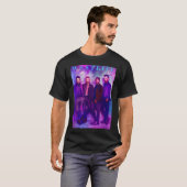 Retro Boyband Space Blue & Purple T-shirt (Voorkant volledig)
