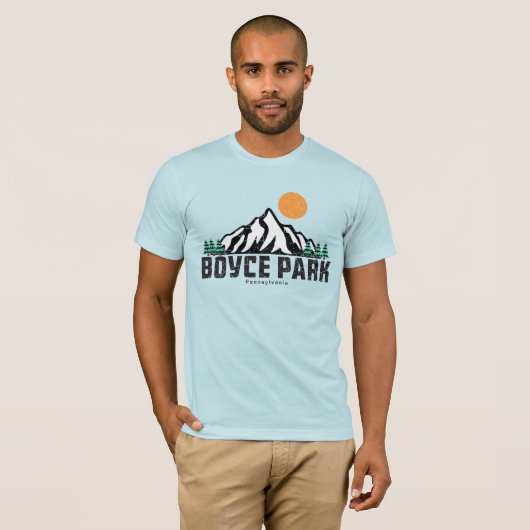 Retro Boyce Park Pennsylvania T-shirt (Voorkant volledig)