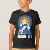 Retro Boyne Mountain Ski Wit Fox T-shirt (Voorkant)