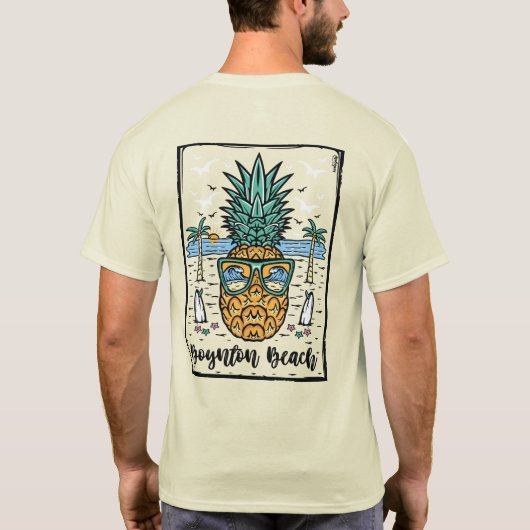 Retro Boynton Beach. T-Shirt (Achterkant)