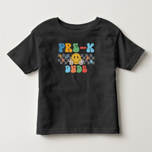 Retro Boys Pre-K Dude T-shirt (Voorkant)