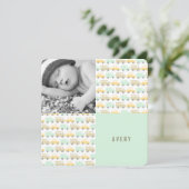 Retro Boys Toys Baby Boy Foto geboorteaankondiging Aankondiging (Staand voorkant)