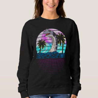 Retro Brachiosaurus Vaporwave esthetisch Trui