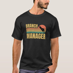 Retro  Branch Manager houtsnoter T-shirt