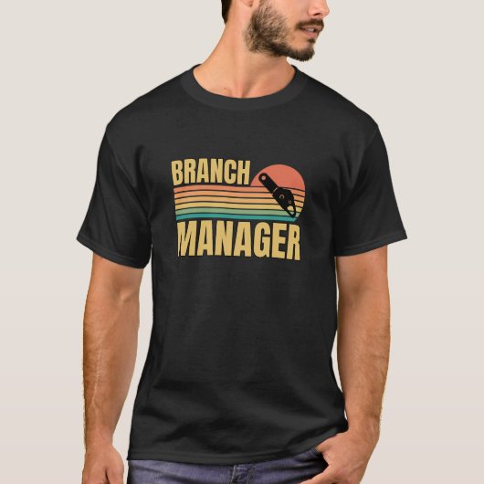 Retro Branch Manager houtsnoter T-shirt (Voorkant)