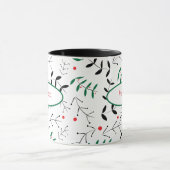 Retro Branches en Berries Green en Red Mok (Midden)