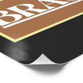 Retro Braunschweig Skyline Perfect Poster (Hoek)