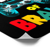 Retro Brawl King Gamer Gaming Brawler Brawl Funny  Poster (Hoek)