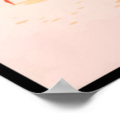 Retro Brazilië copacabana Beach Travel Poster (Hoek)