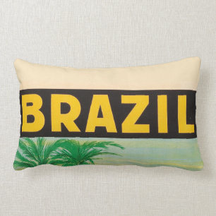 Retro Brazilië Lumbar Pillow Kussen