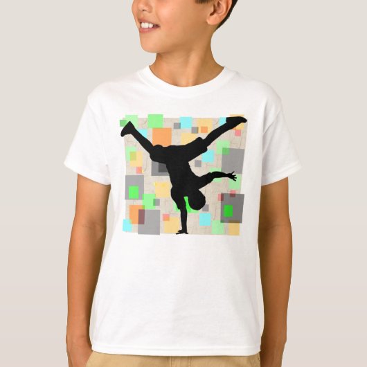 Retro Break Dancer t-shirt (Voorkant)
