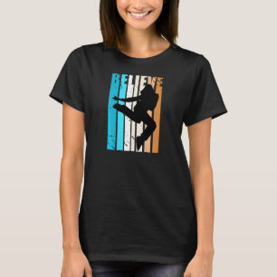 Retro Break Dancing Motivational Inspiring Girls D T-shirt