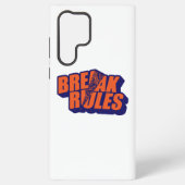 Retro "Break Rules" Motivational Samsung Galaxy Hoesje (Achterkant)