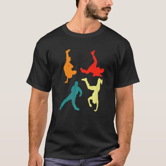 Retro Breakdance Break Dance B Boying Brea T-shirt (Voorkant)