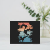 Retro Breakdansende Mannen Boy Dancer Briefkaart (Staand voorkant)