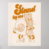 Retro Breakfast Print Vintage Diner Illustration  (Voorkant)