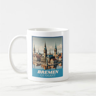 Retro Bremen Skyline Koffiemok