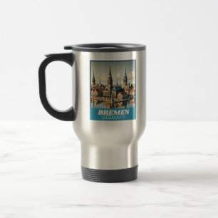 Retro Bremen Skyline Reisbeker