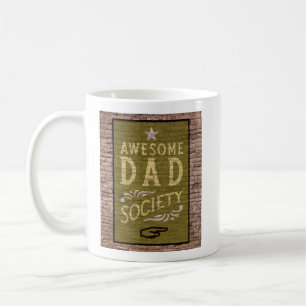 Retro Brick Adverteren Geweldige Dad Society Mok