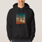 Retro Brickie Metselwerk Bricklayer Block - Brick  Hoodie (Voorkant)