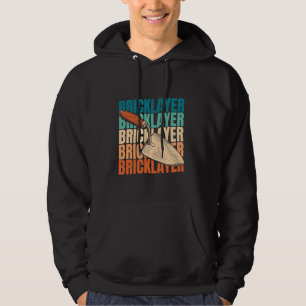 Retro Brickie Metselwerk Bricklayer Block - Brick  Hoodie
