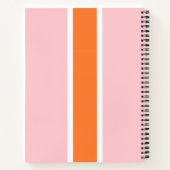 Retro Bridal Partij Gepersonaliseerd Monogram Notitieboek (Achterkant)