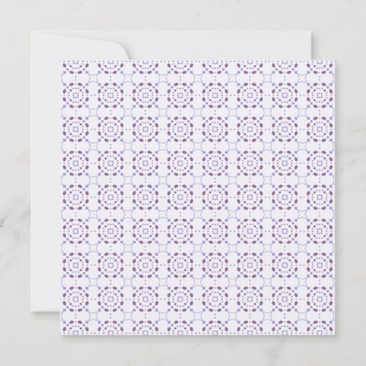 Retro Bridal Shower Invitation - Paars Kaart (Achterkant)